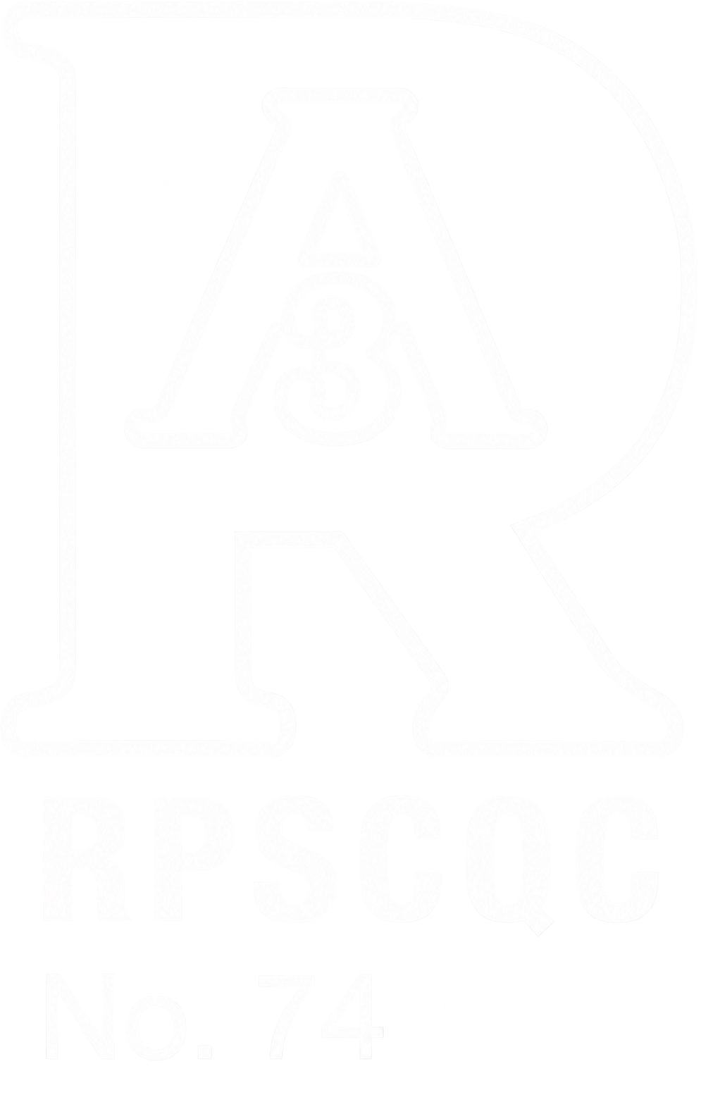 White RA3 Certification Logo, Transparent Background